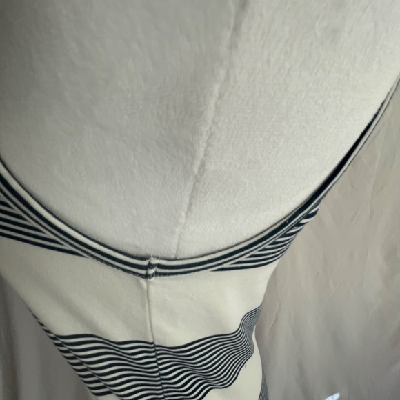 ROXY Beach Dress Maxi Navy Blue/White Striped Size M - Picture 7 of 11